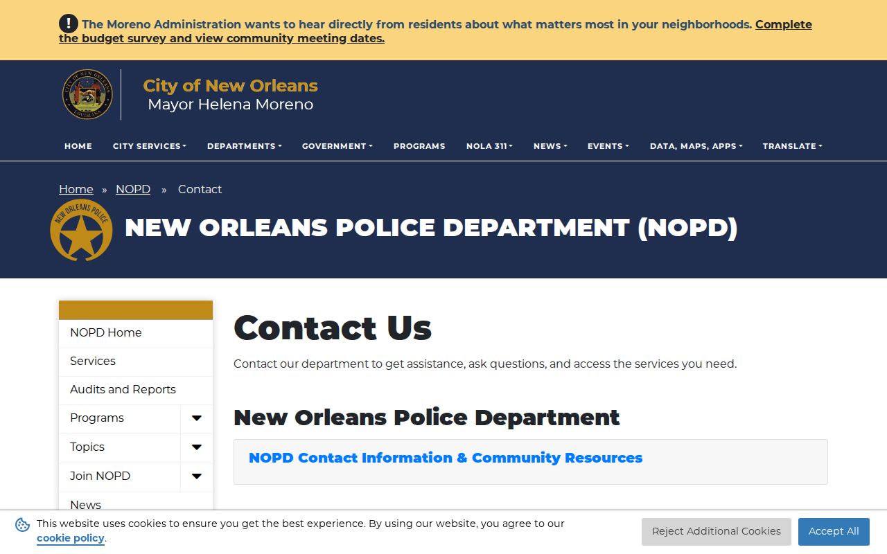 Orleans Parish arrest warrant records: the police records division hours and public records request route